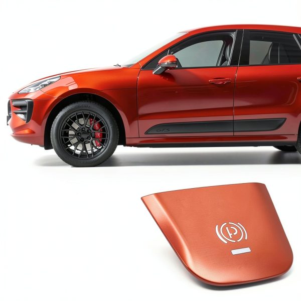 Porsche Macan Parking Brake Switch Cover MDEOOSKY Red-6