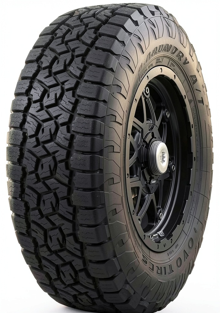Toyo Open Country A/T III tire mounted on an RV wheel