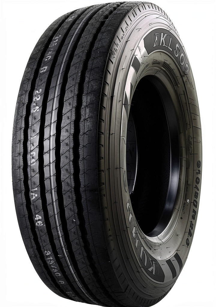Kumho KLS09 semi-truck tire on a semi-truck
