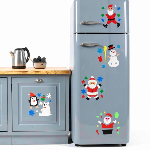 Christmas Gel Window Clings Multicolor RCNDJE Home Decor-3