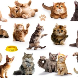 Cat Window Clings for Kids by SKEPHWSKA Cartoon Stickers-0