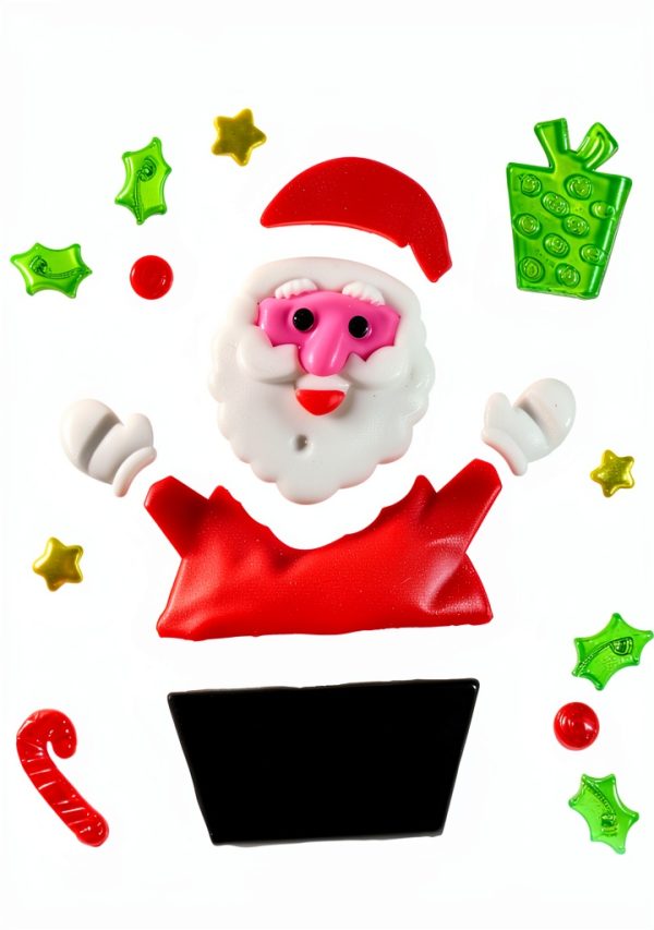 Christmas Gel Window Clings Multicolor RCNDJE Home Decor-5