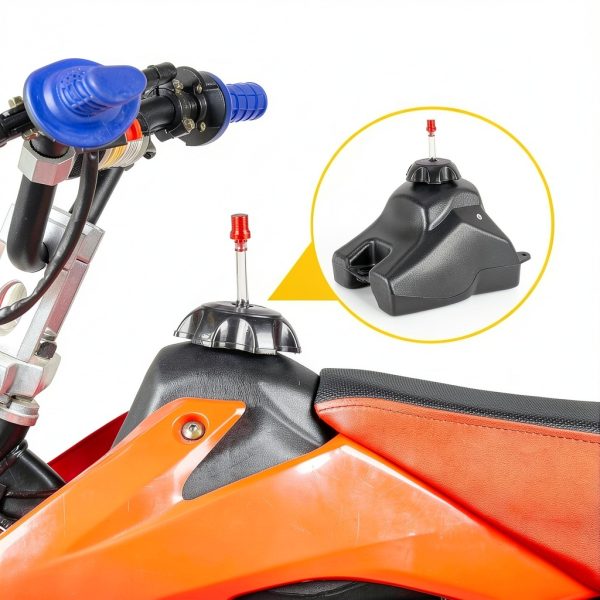 RUTU 3.5L ABS Plastic Gas Tank for CRF50 XR50 and Similar Bikes-4